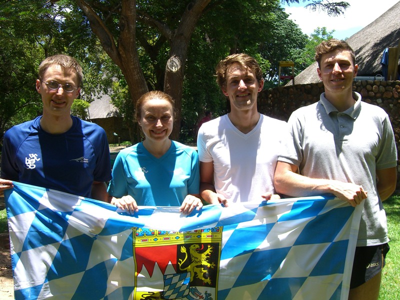 Das bayerische OL-Quartett in Südafrika